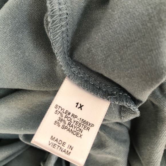 Curvy Plus: Smokey Blue 1 Piece Jumper - Picture 5 of 6